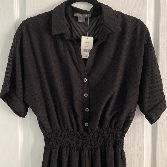 Calf Length Black Dress - Picture 2 of 3